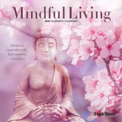 Mindful Living | 2026 7 x 14 Inch (Hanging) Monthly Mini Wall Calendar