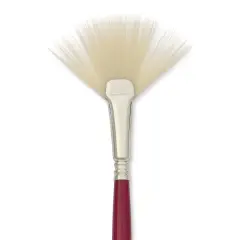 Escoda Marfil Synthetic Bristle Brushes - Series 4433 Fan, Size 6, Long Handle