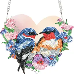Hanging Pendant Diamond Painting Kits (Two Birds)
