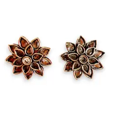 Indian Flower Stud Earrings For Women - Faux Pearl Tassel Round Earrings Small Tops Earring Bollywood Style Dangle Earring Boho Chandelier Jhumki Jewelry for Bride - Birthday Gift for Her