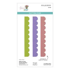 Spellbinders Etched Dies Vintage Flower Shoppe-Stitch and Dots