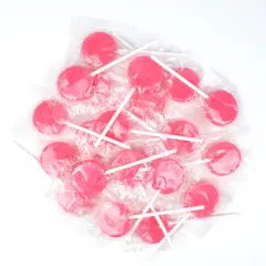 Just Candy Pink Flat Lollipops
