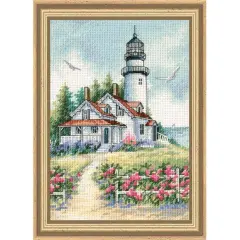 DimensionsScenic Lighthouse Counted Cross-Stitch Kit Multi