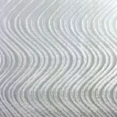 1 Yard Swirl Velvet Flocking Fabric for Upholstery Home Decor Drapery Crafts 58/60" Width White