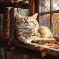 Cat Paint by Numbers Kit for Adults Beginner Books Oil Painting Kit 16x20 Inch