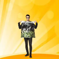 Funny Bag Of Weed Adult Costume Printed Tunic for Halloween Parties