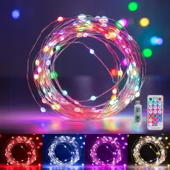 Fairy Lights Color Changing - 33FT 100 LED String Lights with Remote,11 Modes, USB Fairy Lights Indoor