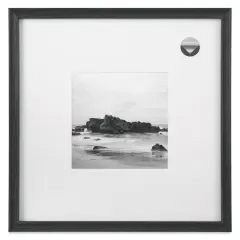 Blick Theo Frame with Mat - Charcoal, 16" x 16"