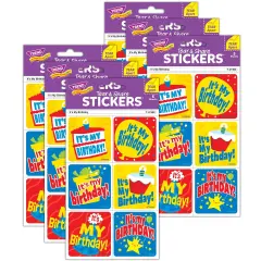 It's My Birthday Tear & Share Stickers&reg;, 30 Per Pack, 6 Packs