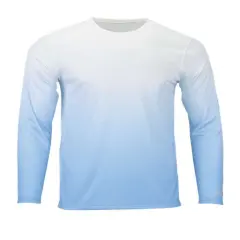 Paragon&reg; Maui Performance Long Sleeve T Shirt Blue Mist
