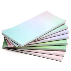 8 Pack Watercolor Pastel Sticky Notes, Gradient Color To Do Notepads (5.5 x 2.35 In, 50 Sheets Per Pad) Multicolor