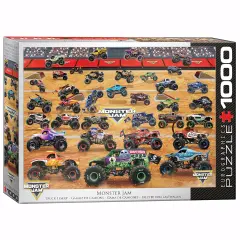 Eurographics: Monster Jam Truck Lineup - 1000-Piece Puzzle - 26.6" x 19.25" - Adult Jigsaw, Action-Packed Featuring Iconic Trucks, Officially Licensed
