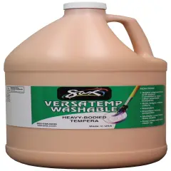 Sax Versatemp Washable Heavy-Bodied Tempera Paint, 1 Gallon, Peach