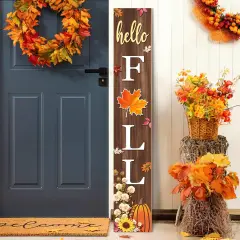 Hello Fall Porch Sign (Hello Fall - Maple)