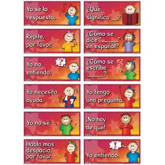 Poster Pals Spanish Educational & Language Teaching Anchor phrase Posters, colorful charts, Classroom Decoration and instruction, 12 Poster Set