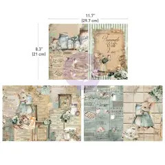 Prima Marketing A4 Decoupage Sheets 3/PKG-The Home Baker