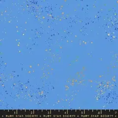 Blue Speckled Metallic Lindley 43"/44" Fabric Per Yard