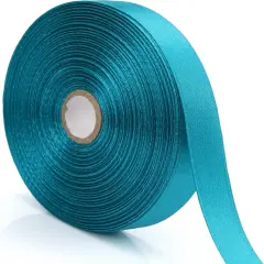 1/2 inch, Peacock Blue Ribbon for Gift Wrapping 50 Yards Perfect Wedding Party Wreath Sewing DIY Hair Accessories Decoration Floral Hair Balloons Other Projects (1/2 inch, Peacock Blue)
