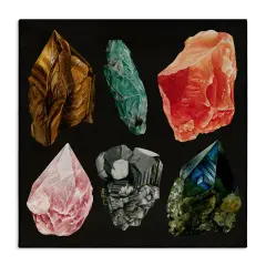 Stupell Industries Natural Crystal Gems Canvas Wall Art Design by Grace Popp
