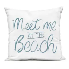 Stupell Industries Minimal Meet At Beach Outdoor Printed Pillow design by SunDance Group; LLC, 18 x 7 x 18