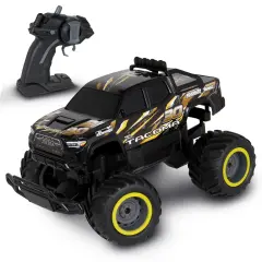 Mean Machines: RTR RC - Toyota Tacoma - Orange-Black - 2.4 Ghz High Performance, Donuts & Wheelies, Turbo Boost, Ready-To-Run Radio Controlled Vehicle