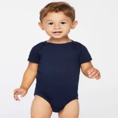 Rabbit Skins&reg; Premium Fine Jersey Baby Bodysuit - 4424 Navy