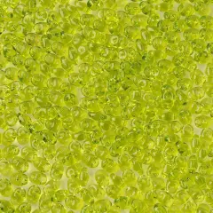 Matubo 2-Hole Czech Glass Transparent Superduo Beads, 100g Olivine