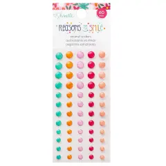 Shimelle Reasons To Smile Enamel Dots -60/Pkg