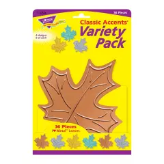 I &hearts; Metal&trade; Leaves Classic Accents&reg; Var. Pack, 36 ct