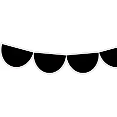 Black Half-Dots EZ Border&trade;, 48 Feet