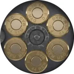 44 Magnum Gun Chamber Absorbent Cup Holders Car Coasters,Ceramic Stone Drinks Coaster Set for Women Man 2.56"(2 Pack)