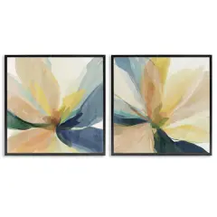 Stupell Industries Abstract Sunshine Florals 2pc Framed Giclee Set, design by Irena Orlov