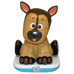 Stack-a-Roos Pals: Shepherd Puppy - Lights & Sounds, 5pc Stacking Animal Tower, Build & Learn To Count, Nesting STEM Toy, Baby-Toddlers Ages 12 mo+