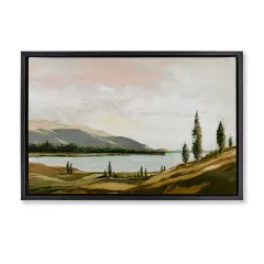 Stupell Industries Calm Scenic Landscape Floating Frame Design by Max Maxx