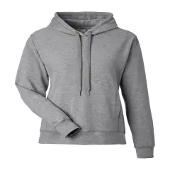 J America&reg; Ladies Electric Fleece Hooded Sweatshirt ELECTRIC SLATE