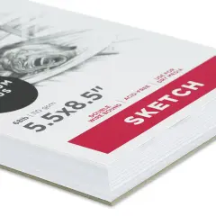 artPOP! Sketch Pads, 2-Pack, 5.5" x 8.5", 100 Sheets Each, 68 lb (110 gsm), Acid Free Paper for Dry Media, Top Wirebound Sketchpad for Drawing with Ink, Colored Pencil, Graphite, Charcoal, Pastels
