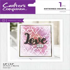 Crafter's Companion Mask-Entwined Hearts