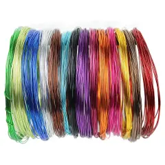 14 Rolls Colored Aluminum Craft Wire 1mm Flexible Metal Artistic Floral Jewelry Beading Wire for DIY Jewelry Craft Making, Each Roll 32.8 Feet, 14 Colors