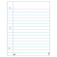 Notebook Paper Wipe-Off&reg; Chart, 22" x 28"