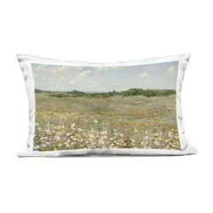 Stupell Industries Vast Flower Speckled Meadow Outdoor Printed Pillow design by Amber Sterling, 14 x 7 x 20