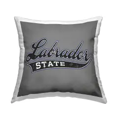 Varsity Labrador State College Decorative Printed Throw Pillow Design by Spirit Animals/Life Is High, 18 x 7 x 18