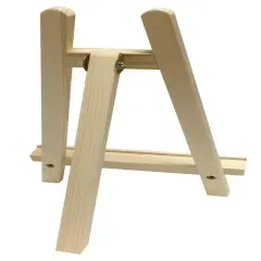 Small 10" Tabletop Wood Easel Mini Tripod Holder Display Stand 006