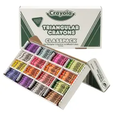 Triangular Crayon Classpack&reg;, 16 Colors, 256 Count