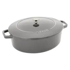 Staub Cast Iron 6.25-qt Shallow Oval Dutch Oven