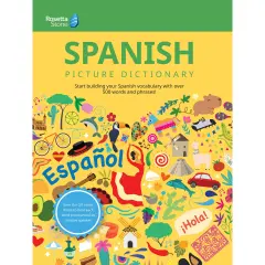 Rosetta Stone Spanish Picture Dictionary, Spanish Dictionary to Learn Spanish Vocabulary, Spanish Grammar, and Phrases, Dictionary for Kids and Adults, Spanish English Dictionary