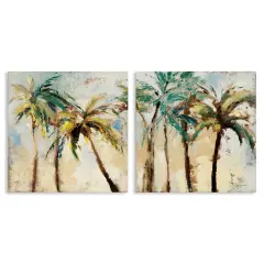 Stupell Industries Abstract Palm Trees 2 pc Canvas Wall Art Set Design by Lanie Loreth