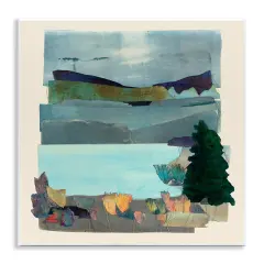 Stupell Industries Abstract Lake View Scene Wall Plaque Art Design by Sara Everett