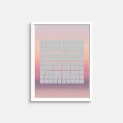 Pink Sunset Panel Grid