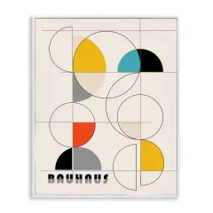 Stupell Industries Bauhaus Movement Geometrics Framed Giclee Wall Art Design by Ioana Horvat