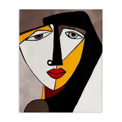 Stupell Industries Cubism Female Face Canvas Wall Art Design by Ruth Fromstein